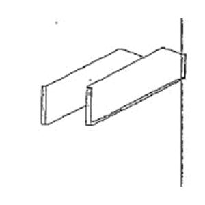 COPPIA DIVISORI DA SPONDA X CONTENIT. L= 30 VT(X SCAFFALE A GANCIO VENICIATI B.CO)