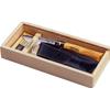 COLTELLI OPINEL INOX C/GHIERA VIROBLOC MANICO OLIVO COFANETTO+FODERO N.8001004  [ COD. : 8332 ]