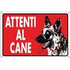 CARTELLI -ATTENTI AL CANE- CM.30X20 IN PLASTICA CA20X30-15  [ COD. : 996D ]