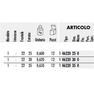 SER.CISA INFILARE X PROFILATI 3 CHIUSURE+ CATENACCIO S/CILINDRO46220-25-0   MISURA :25 [ COD. : 914Y-25 ]
