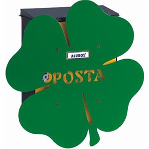 FRONTALI X CASSETTE POSTA 'MIA'ALUBOX    MISURA :QUADRIFOGLIO [ COD. : 6170-QUADRIFOGLIO ]