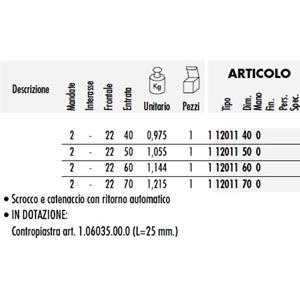 SER.CISA ELETTRICHE INFILARE REVERSIBILI X PORTE E CANCELLI S/CILINDRO12011-40-0   MISURA :40 [ COD. : 4294-40 ]