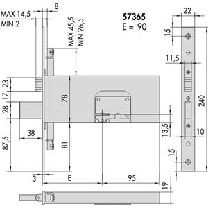 SER.CISA SICUR. D/MAPPA INFILARE X PROFI LATI 3 CHIUSURE+4 MANDATE+ 57365-90-0 RULLO [ COD. : 8250 ]