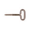 OCCHIOLI RETTANGOLARI A VITE X CATENACCI MM.21X110 BRONZATI SC.50 PZ.300/D   MISURA :BRONZ. [ COD. : 5344-BRONZ. ]