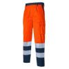 PANT.COTTON/POLY ARANCIO HV/BLU  - Tg. S - Cod. 831HV