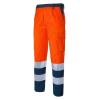 PANT.ALTA VISIB.ARANCIO/BLU FUSTAGNO - Tg. L - Cod. 831PILHV
