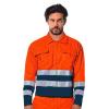 GIUBBINO COTTON/POLY ARANCIO HV/BLU - Tg. 3XL - Cod. 847HVA